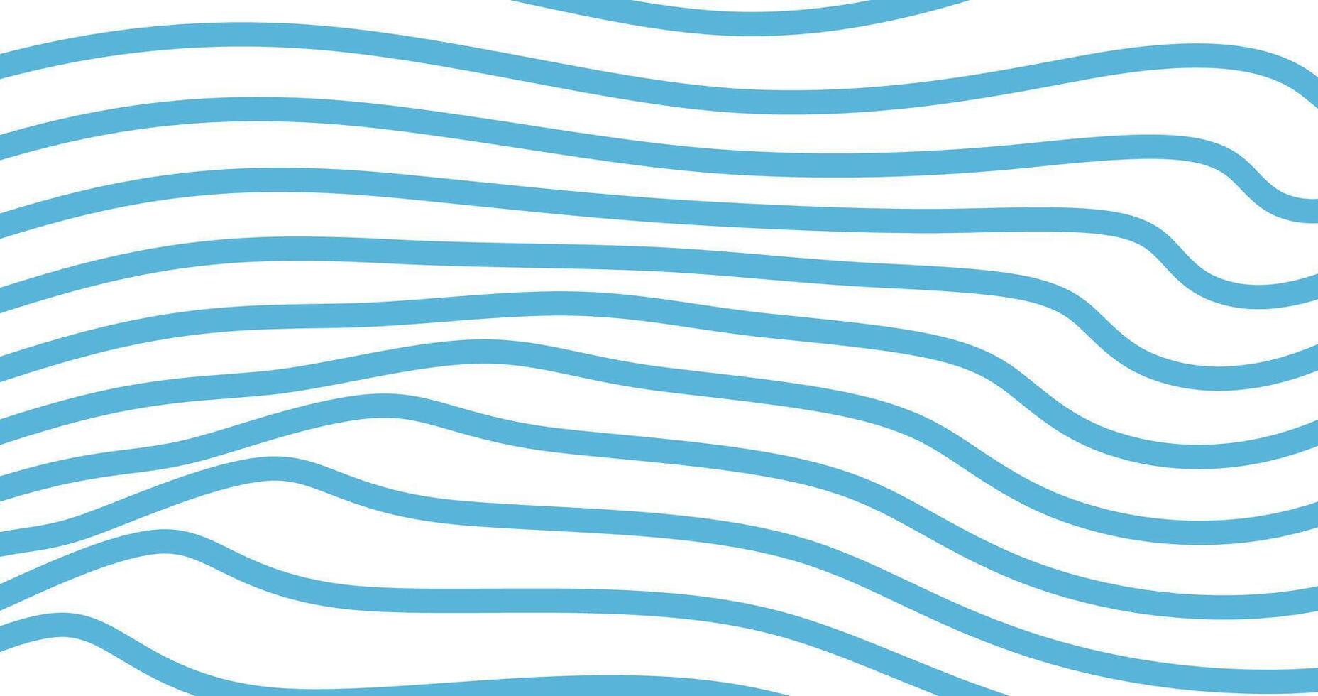Abstract Background with Wavy Stripes in Blue Colors. illustration. vector