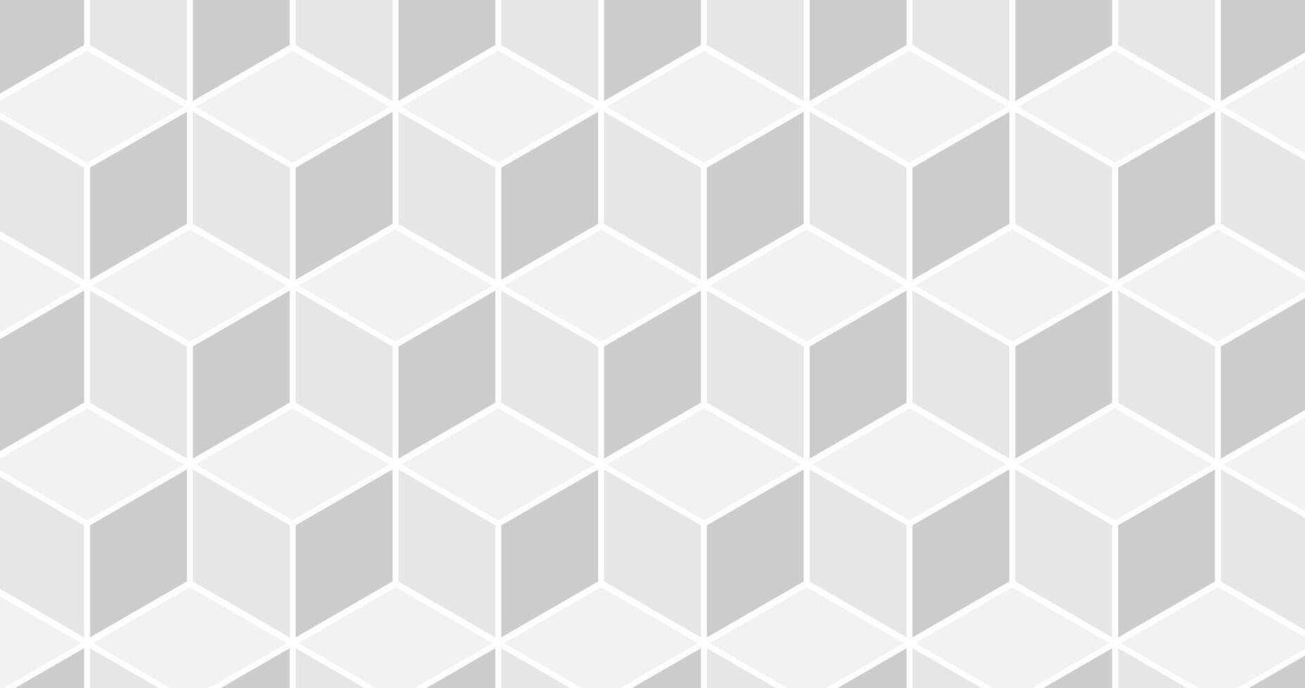 Pattern of white cubes on a gray background. illustration vector