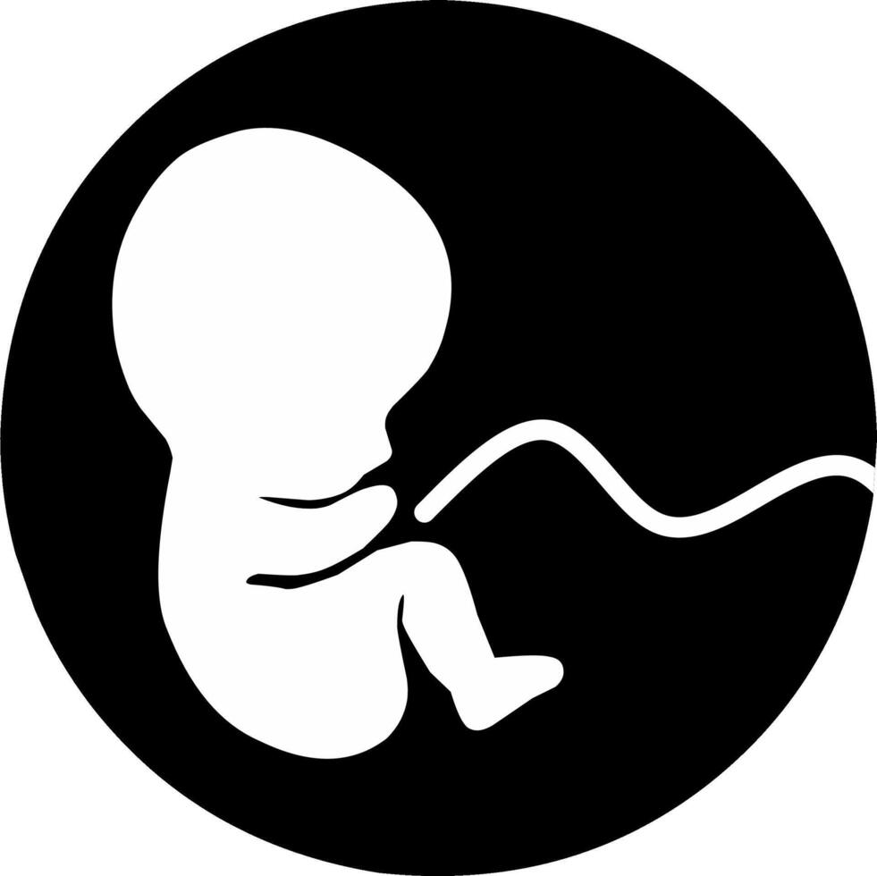 baby embryo fertility journey icon. Fit for ivf presentation and promotion. vector