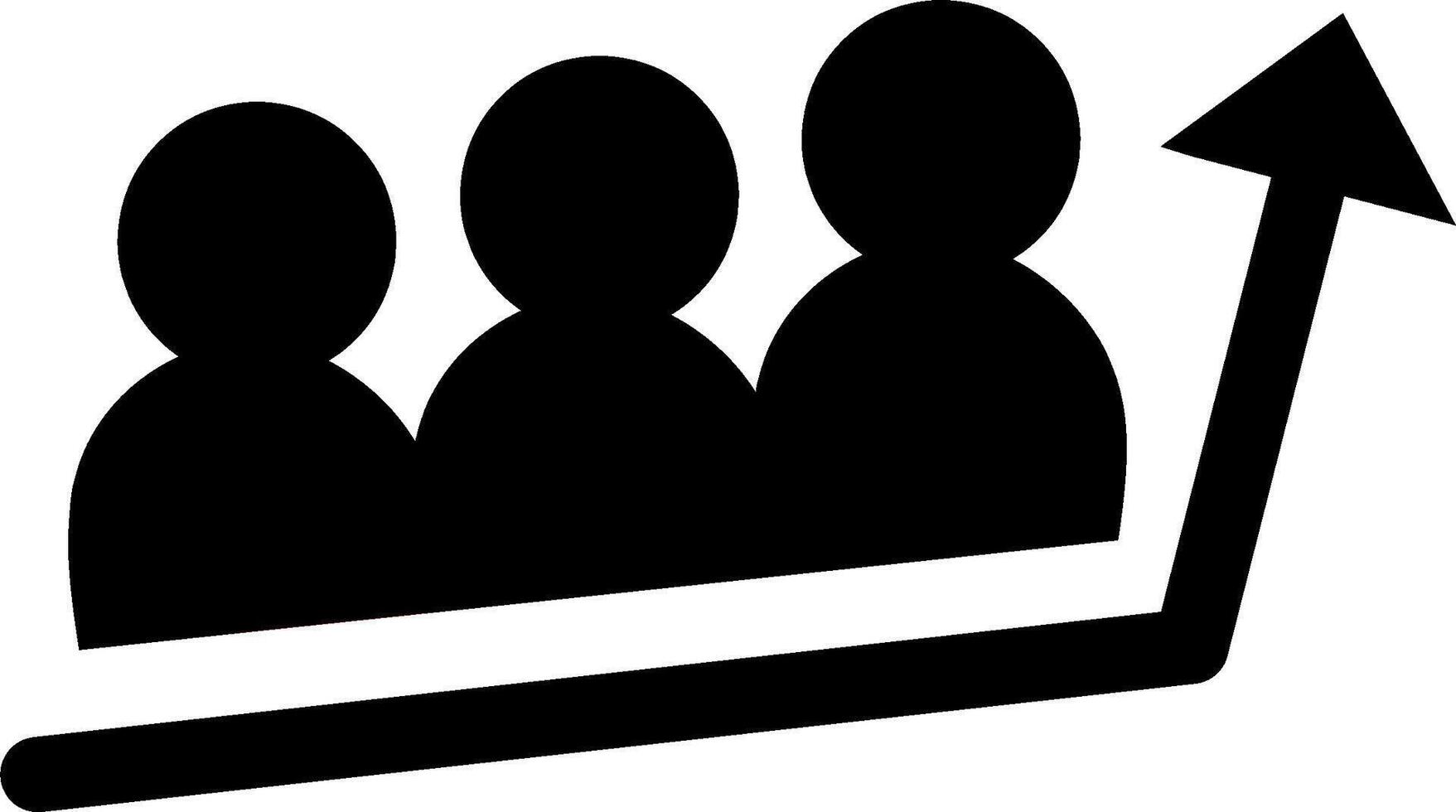 Follower social media rise increase icon. Perfect for social media marketing promotion. vector