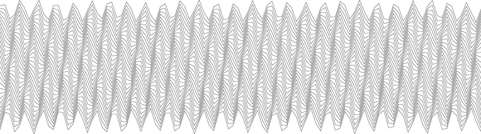 Abstract geometric wave pattern design for textile and wallpaper decoration vector