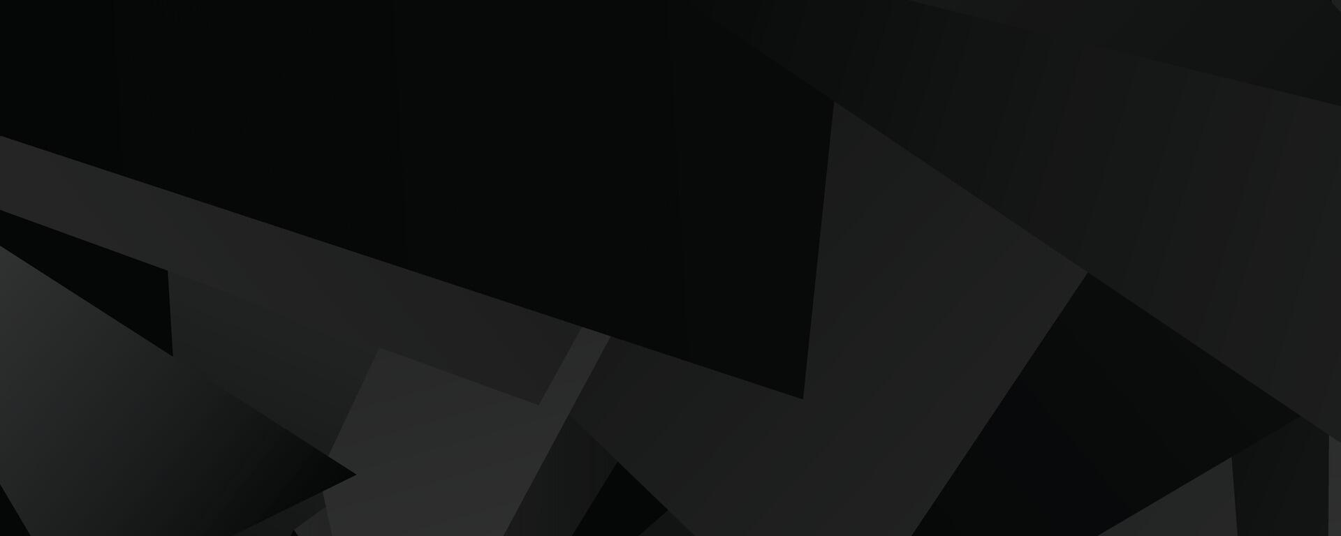 Abstract geometric black shapes pattern with dynamic overlapping rectangles and triangles vector