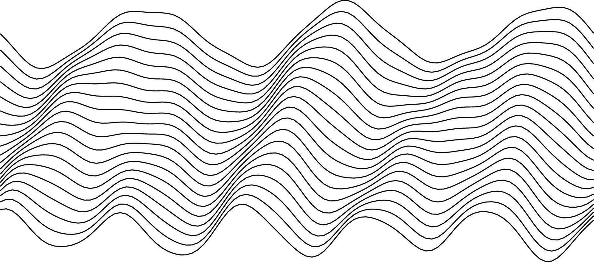 Abstract wave pattern, minimalist design for modern decor, wallpaper, or digital backgrounds vector