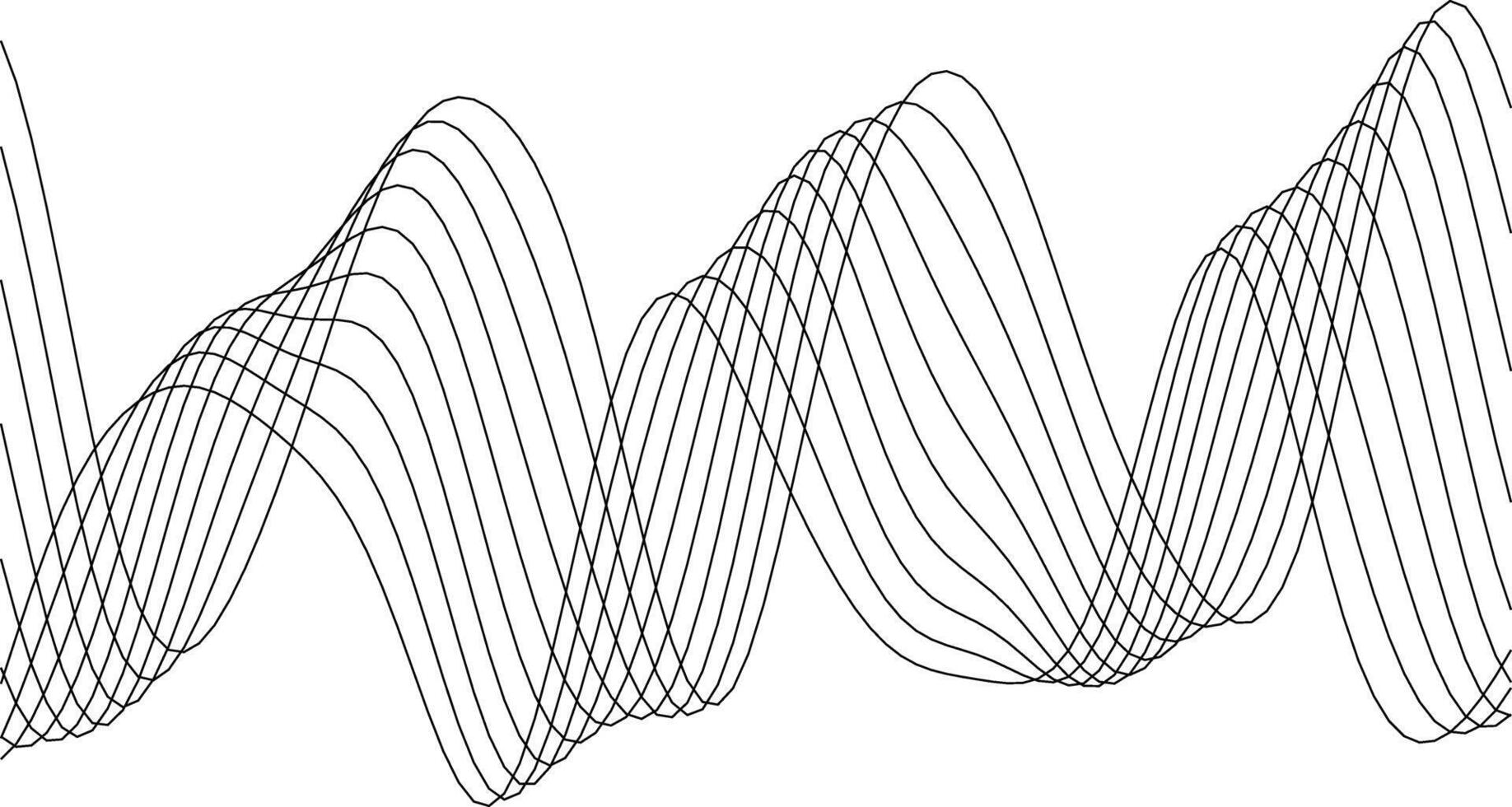 Abstract wave pattern design featuring flowing lines for modern art projects vector