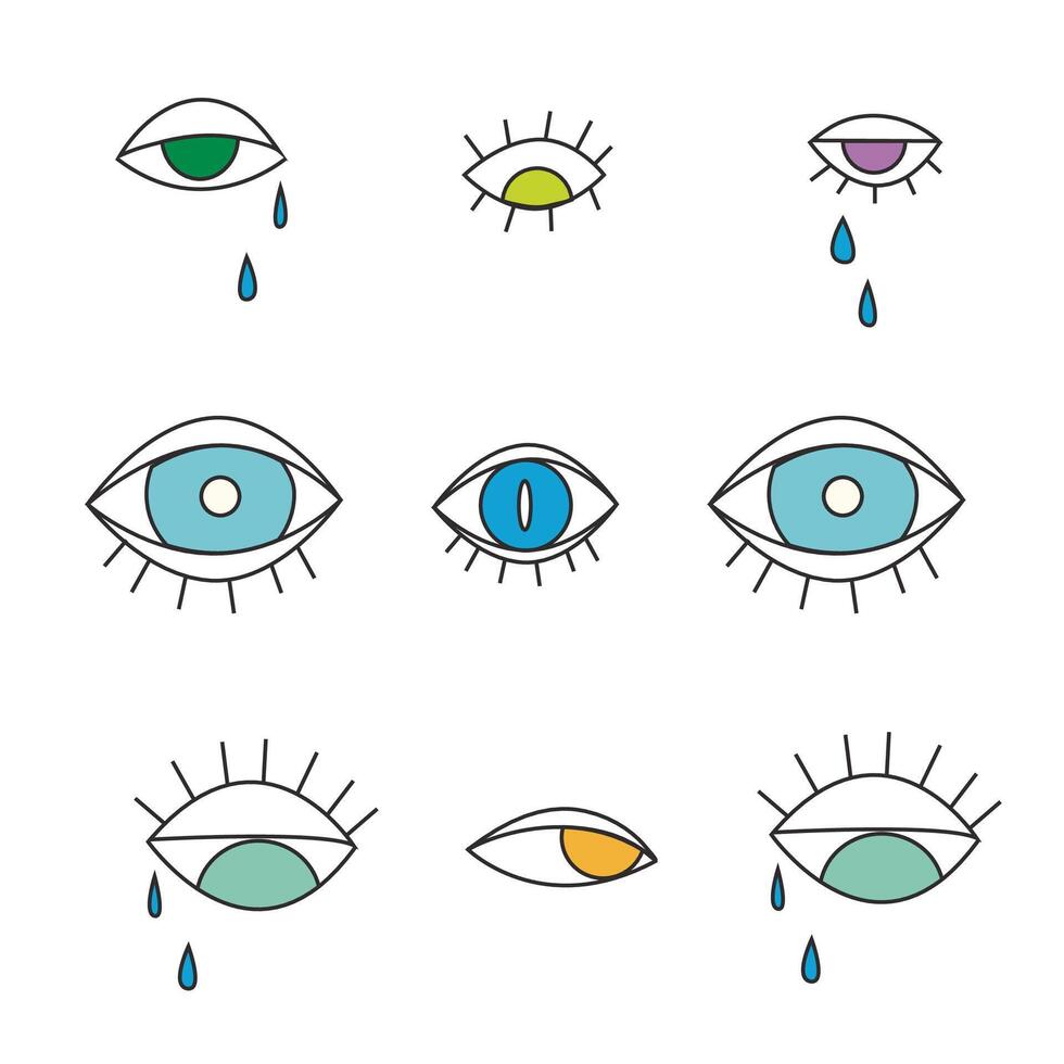 eye icon art vector