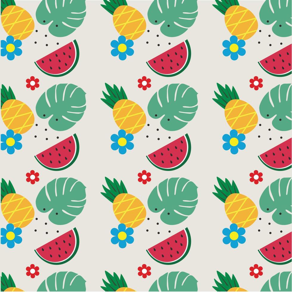 fruit pattern design vector