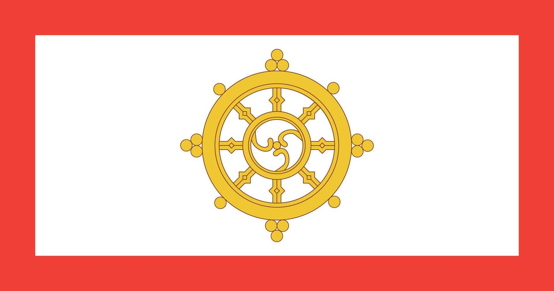 Sikkim Flag High Quality Flag Clipart, Flag Icon, Illustration, Premium Quality Digital Download vector