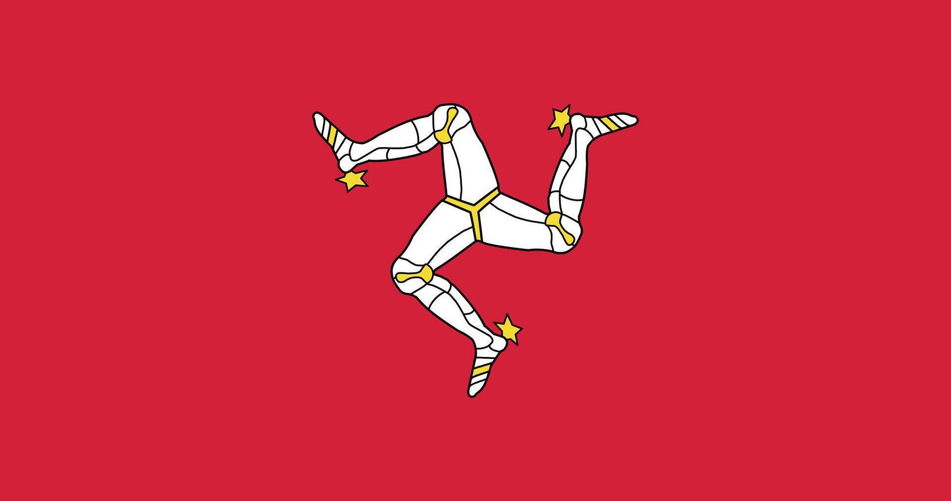 Isle of Man Flag High Quality Flag Clipart, Flag Icon, Illustration, Premium Quality Digital Download vector