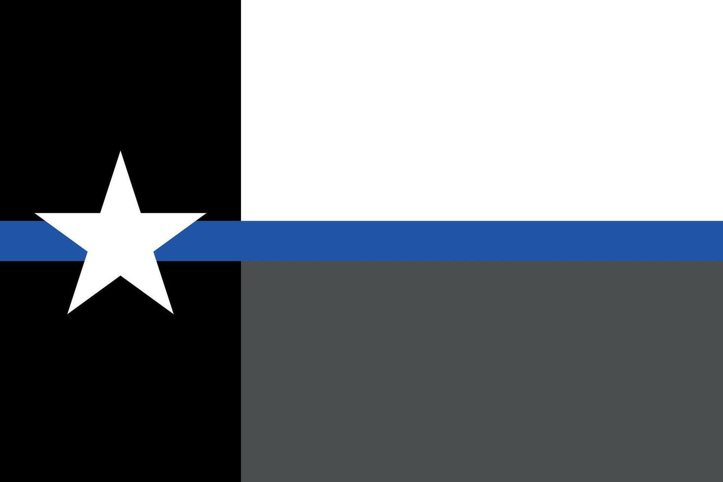 Thin Blue Line Texas High Quality Flag Clipart, Flag Icon, Premium Quality Digital Download vector