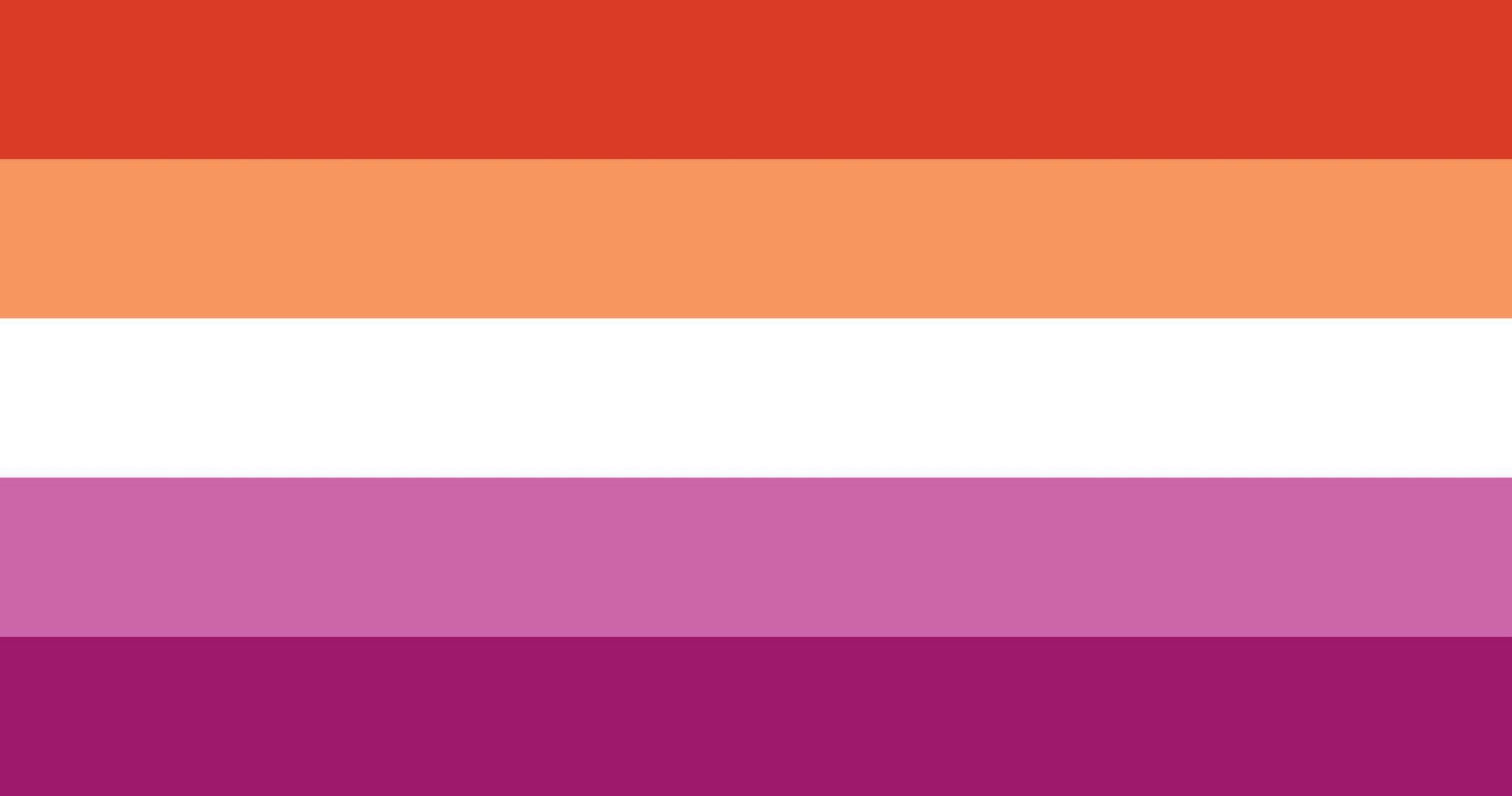Lesbian Pride Flag 2019 High Quality Flag Clipart, Flag Icon, Illustration, Premium Quality Digital Download vector