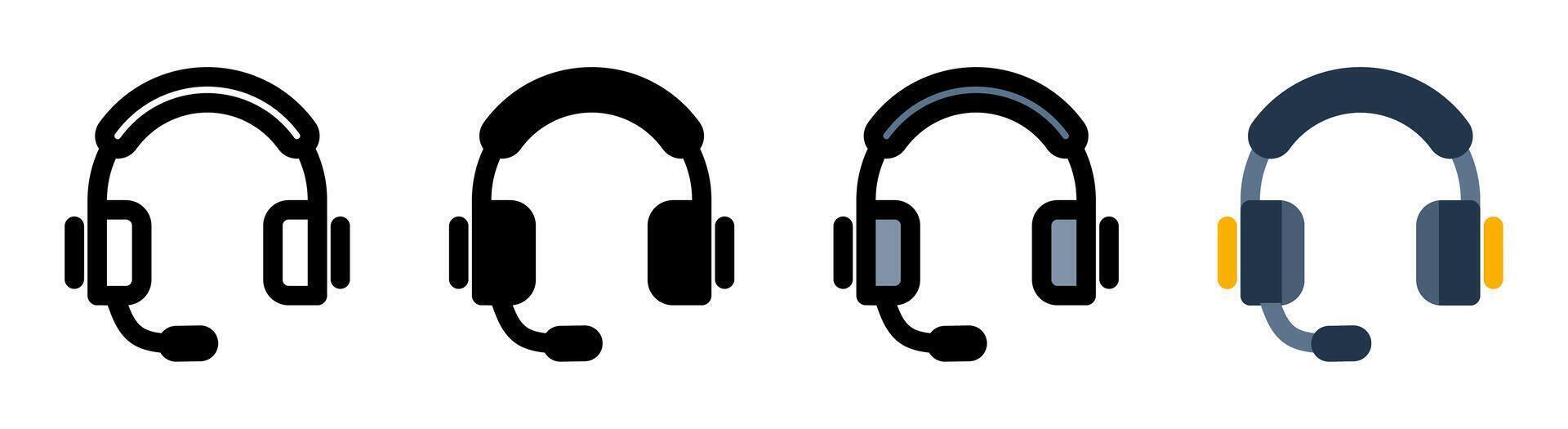 Modern support icon with simple and elegant design. Ideal for customer service, help desk and technical support applications. vector