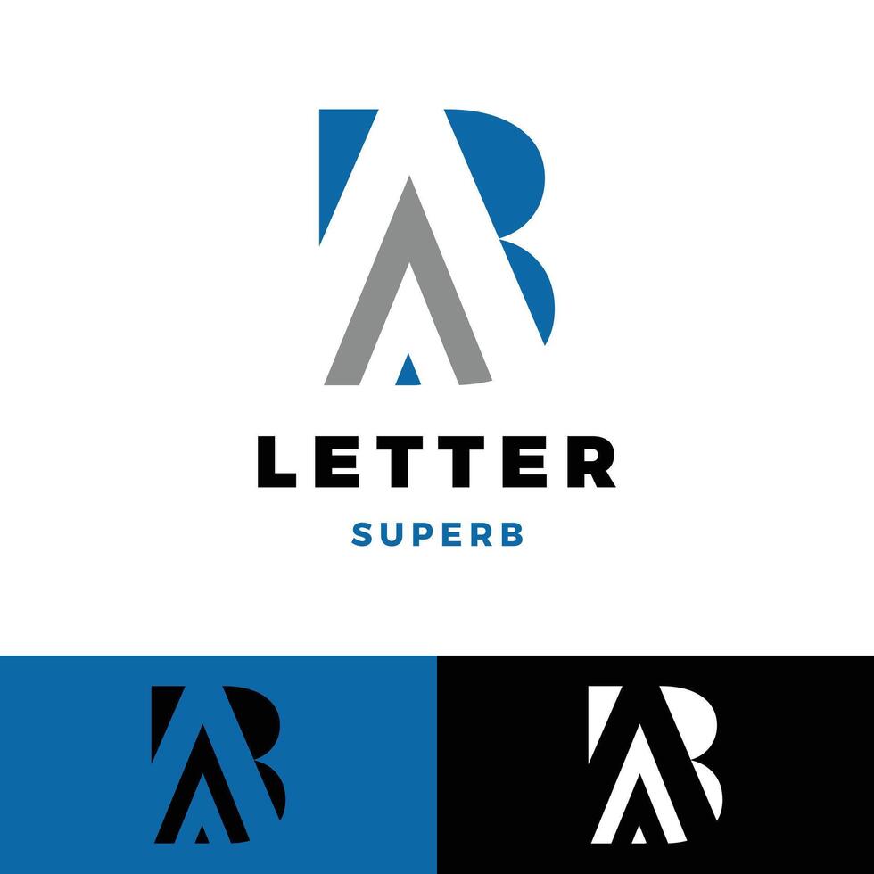 initial letter ba icon logo design template vector