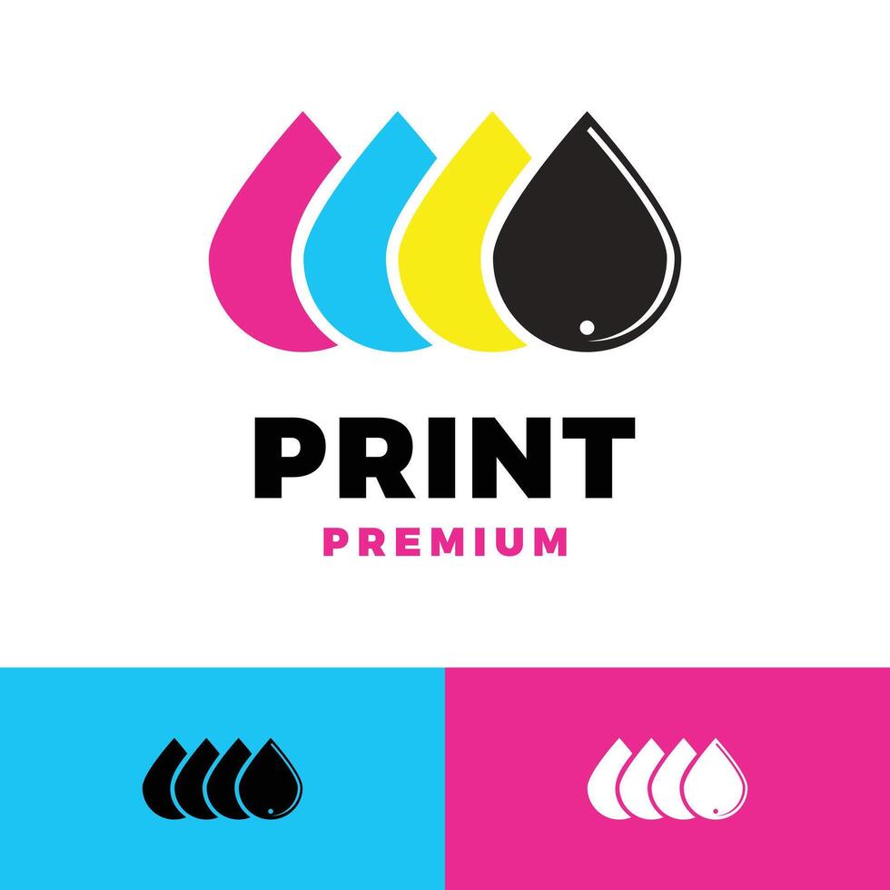 print shop icon logo template illustration design vector