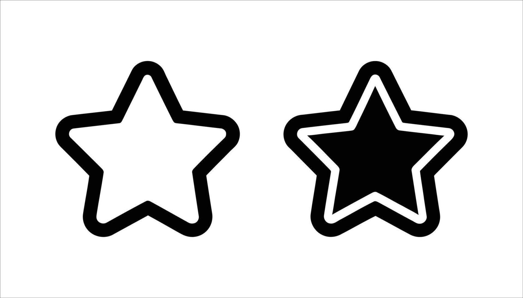 Star Icon Outline Design. vector