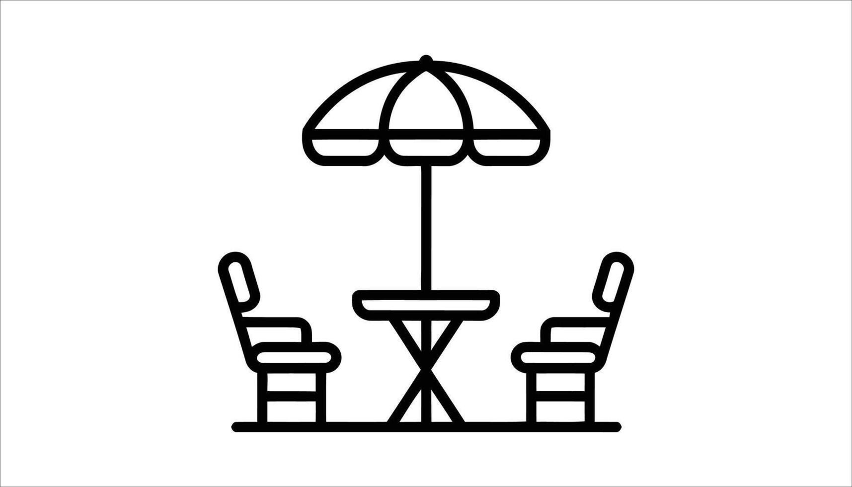 Outdoor Patio Furniture. vector