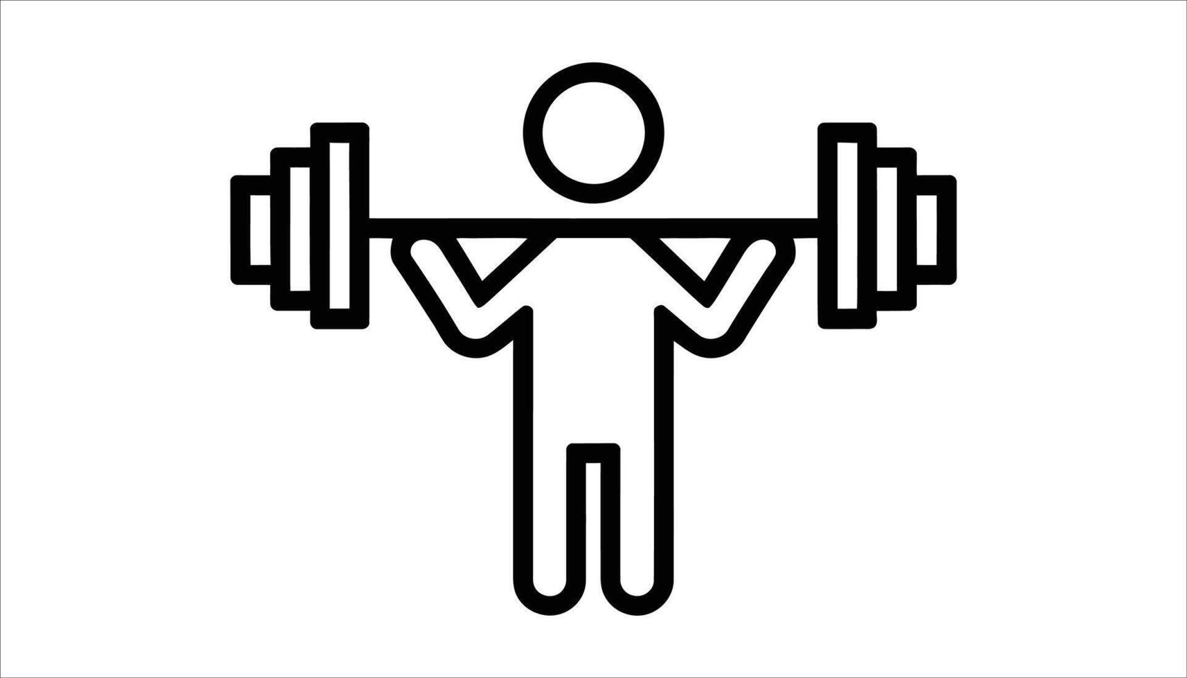Fitness and Weightlifting Silhouette. Strongman with Dumbbells vector