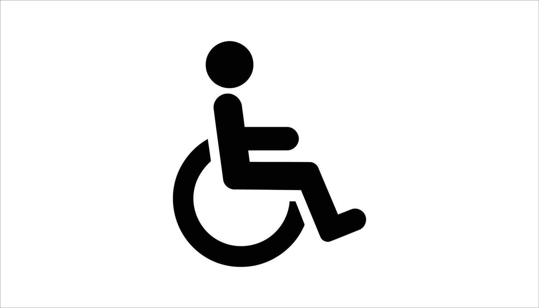 Wheelchair Icon Disability Access Symbol. vector