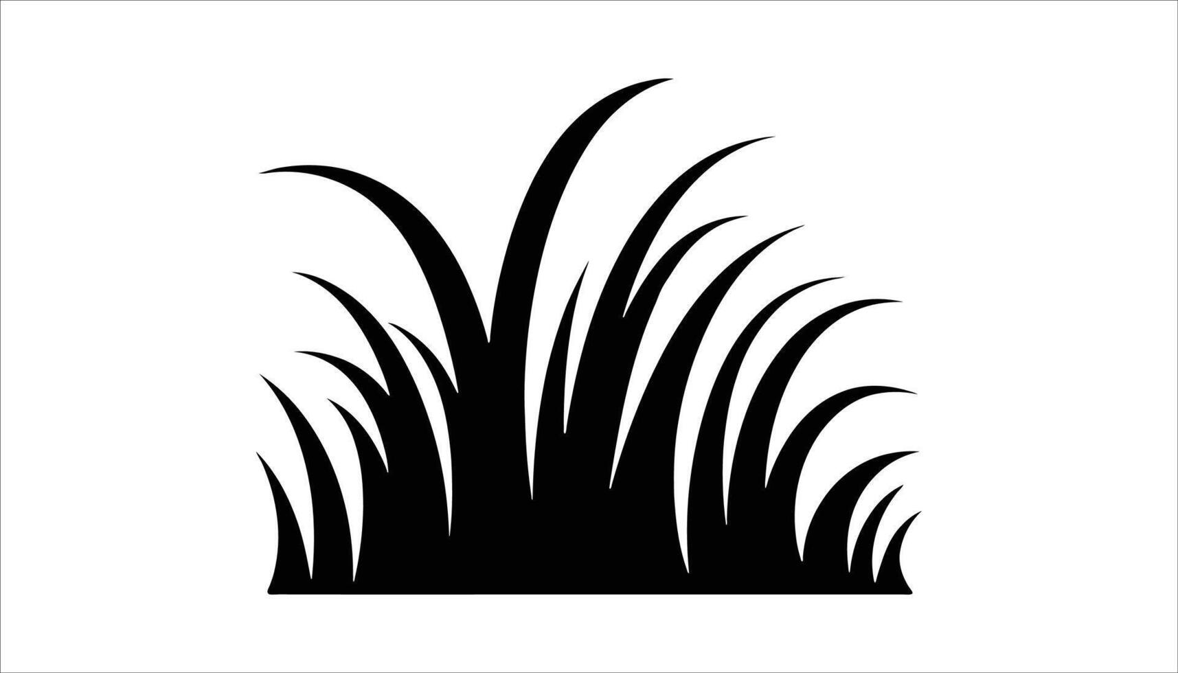 Simple Grass Icon for Nature and Gardening Designs. vector