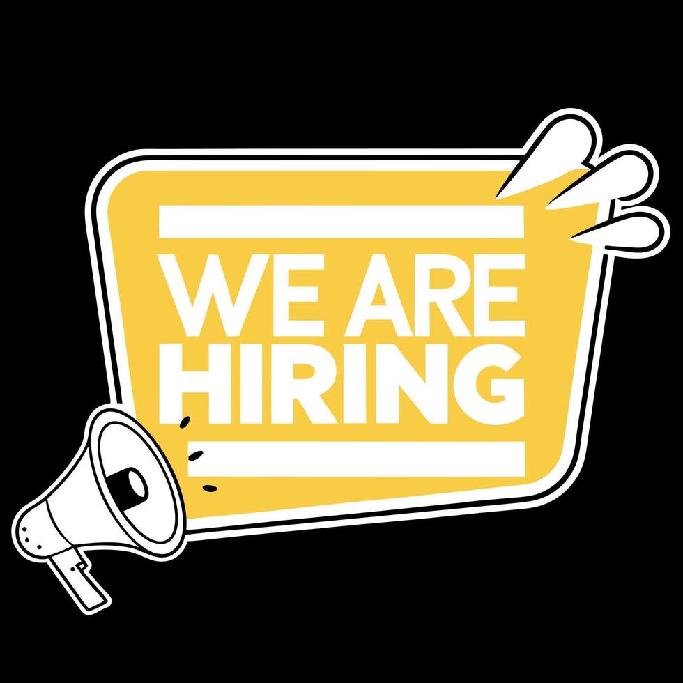 logo We are hiring logo vector