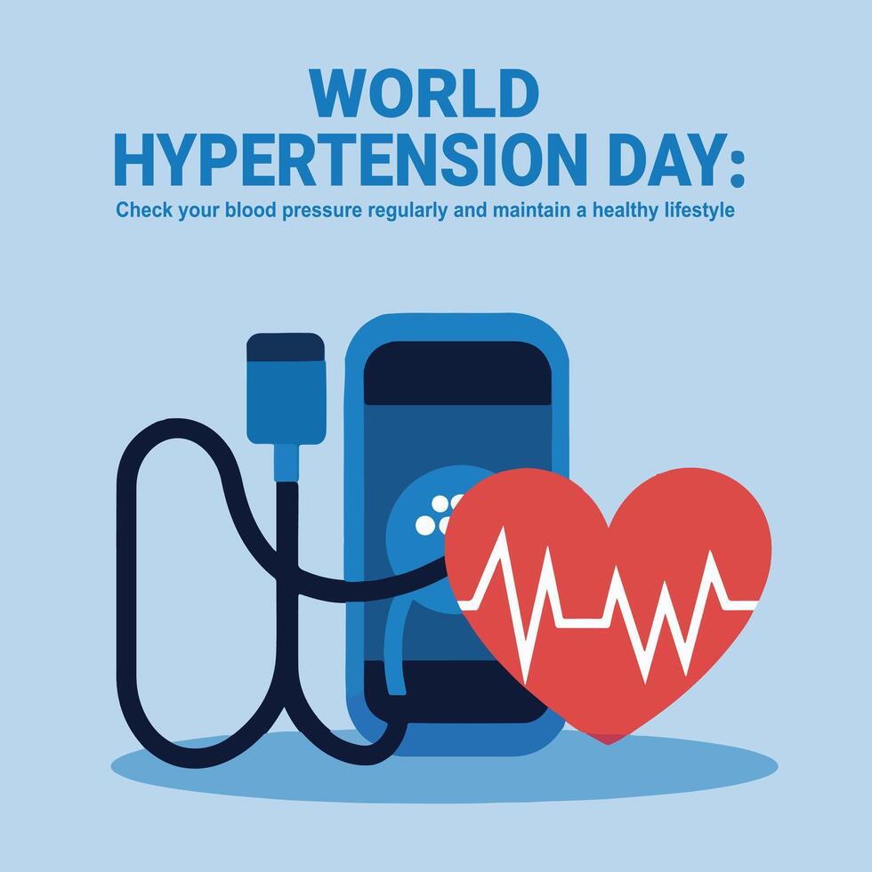 World Hypertension Day, Card, Poster, Banner vector