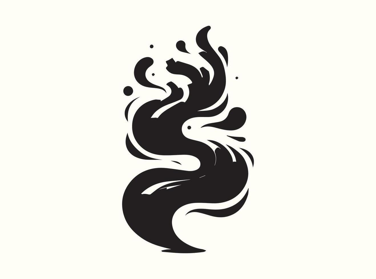 Smooth and Elegant Abstract Silhouette Shapes vector