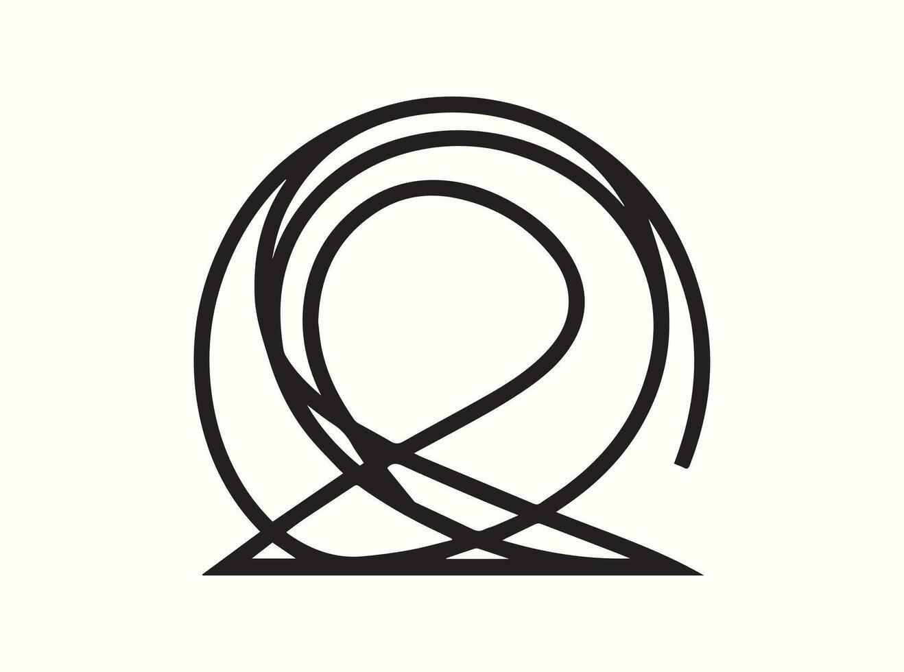 Simple and Clean Line Silhouette Illustration vector