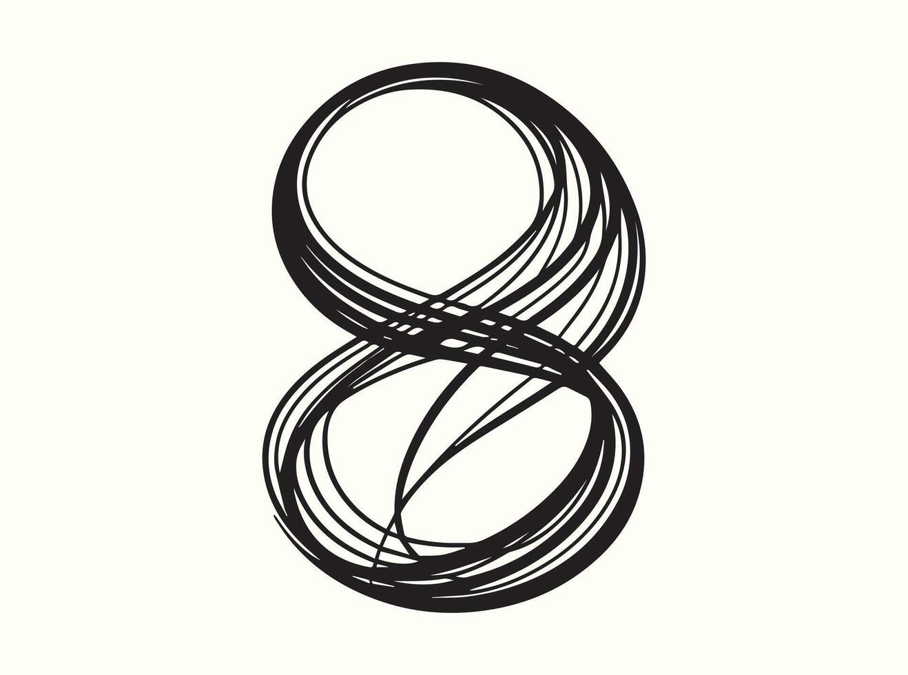 Elegant Minimalist Line Art Silhouette vector