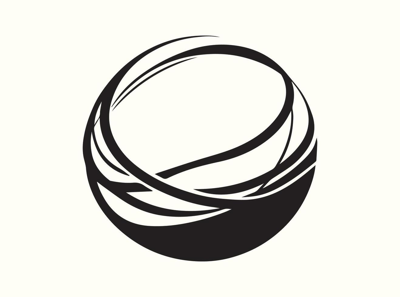 Minimalist Line Silhouette in Black and White vector