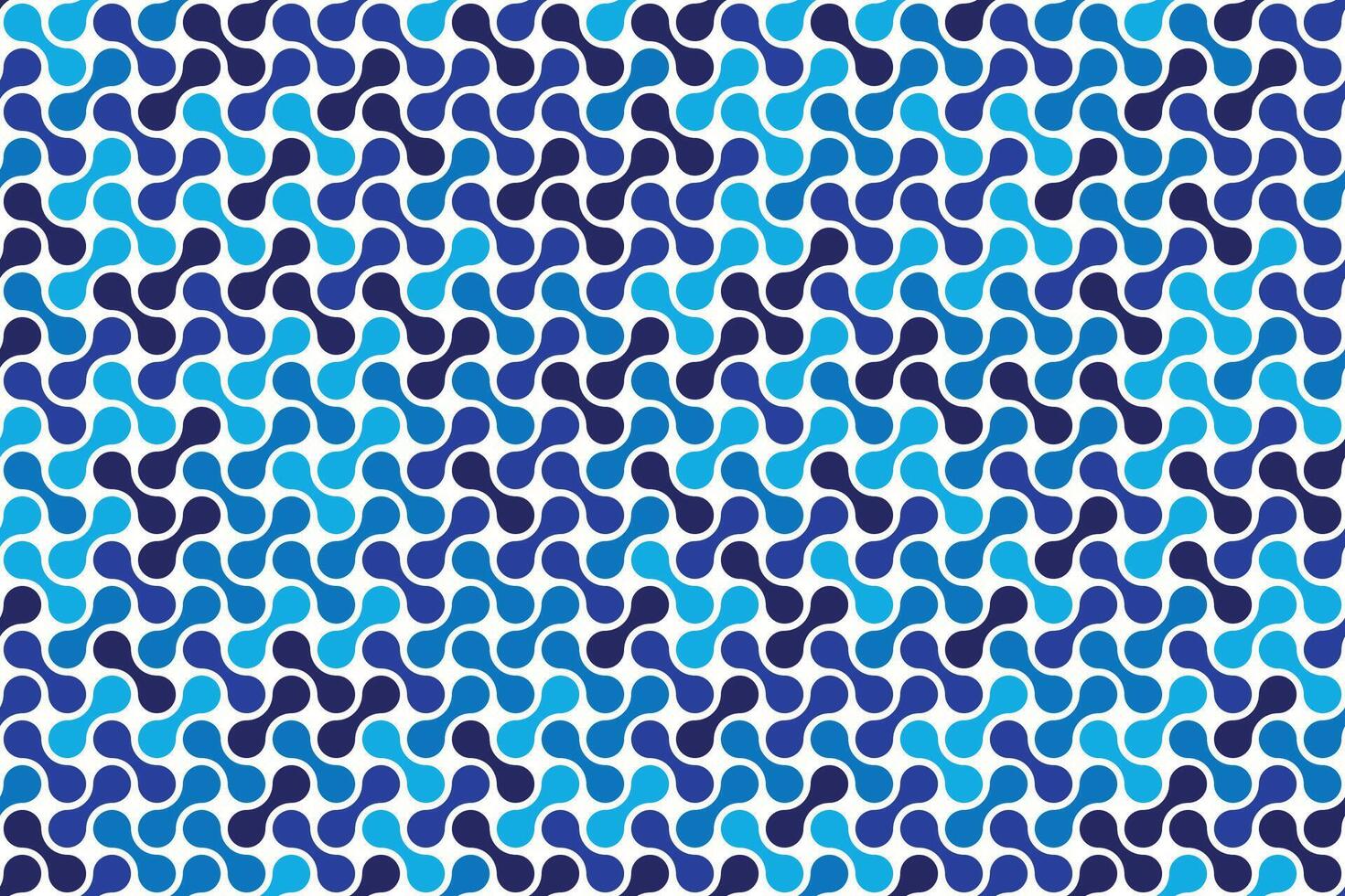 Blue and purple seamless curved dot tile pattern vector