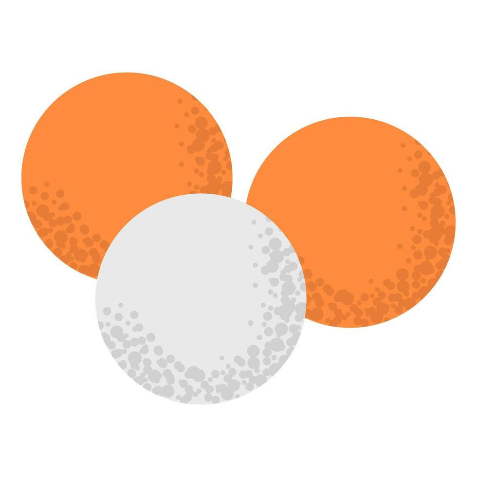 Table tennis balls icon vector