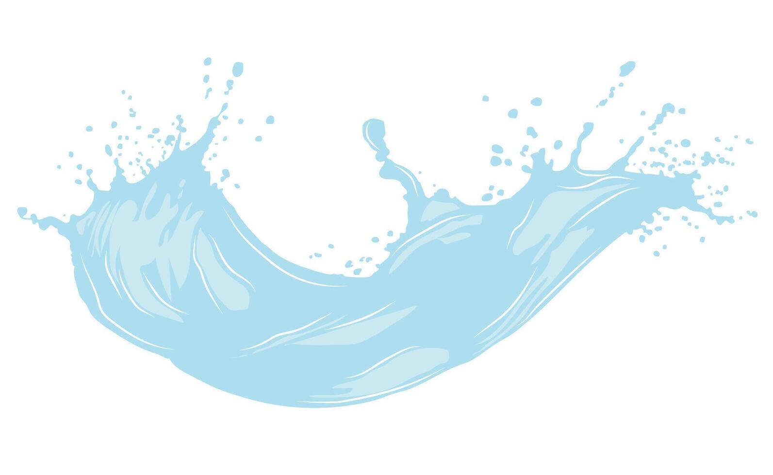 splash of a wide drop of water or liquid vector