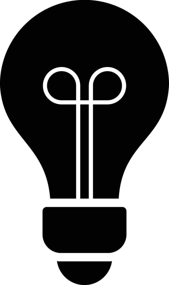 A Modern Light Bulb Icon Idea Illustration vector