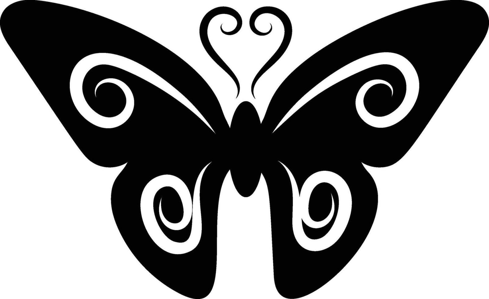 A Beautiful Monarch Butterfly Icon Illustration for Web Elements. vector