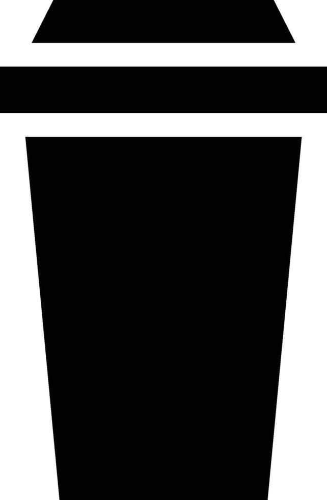 A Simple Trash Bin Icon Illustration in White Background. vector