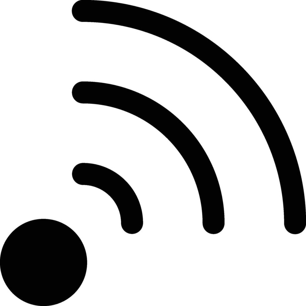 A Simple WIFI Icon Illustration. WIFI Signal Icon Illustration. vector