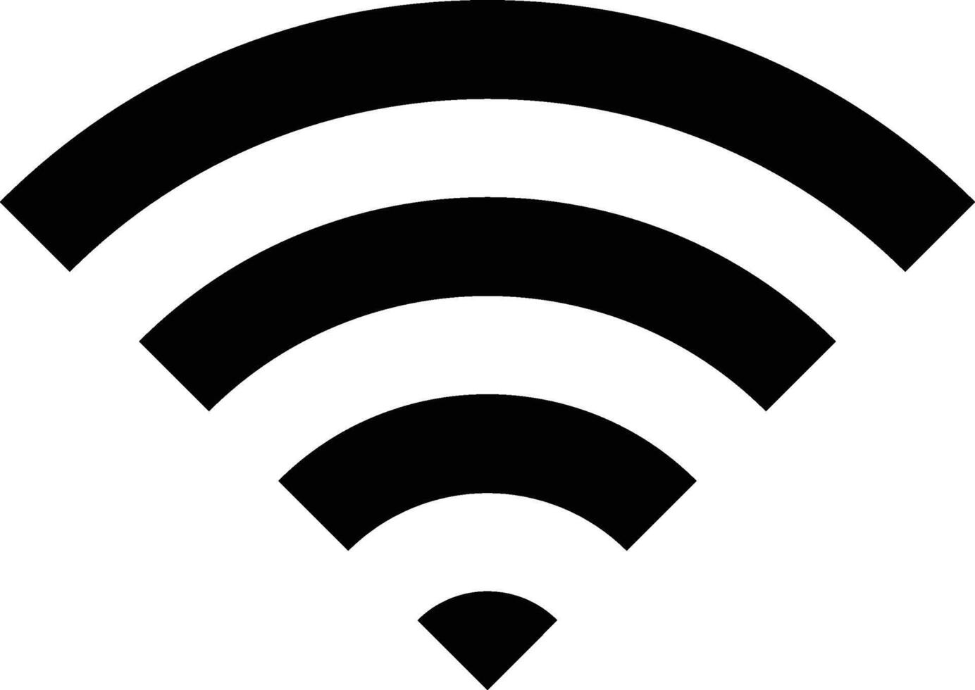 A Simple WIFI Icon Illustration. WIFI Signal Icon Illustration vector