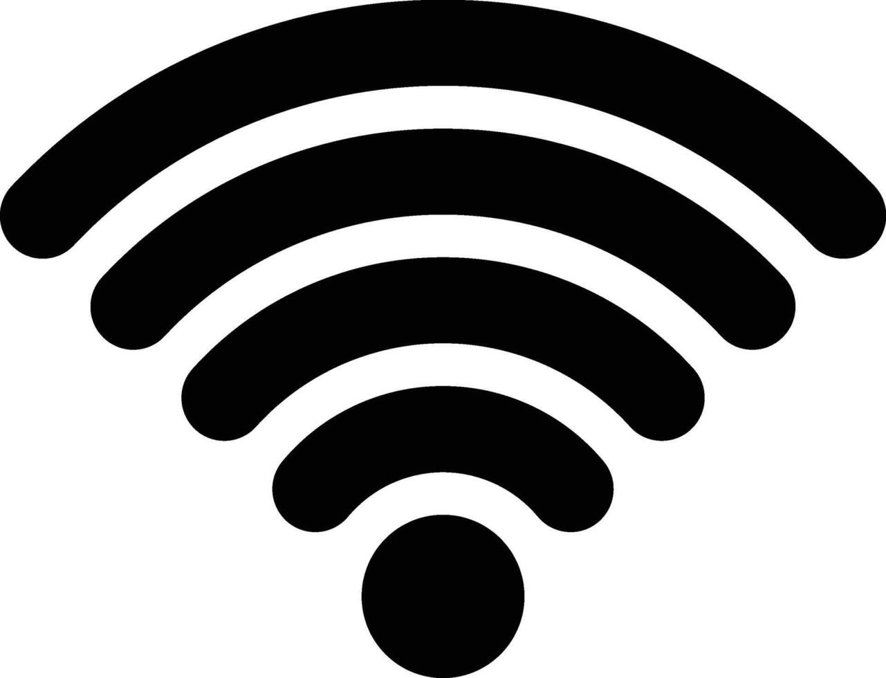 Simple WIFI Logo Icon Illustration. WIFI Signal Icon Illustration vector