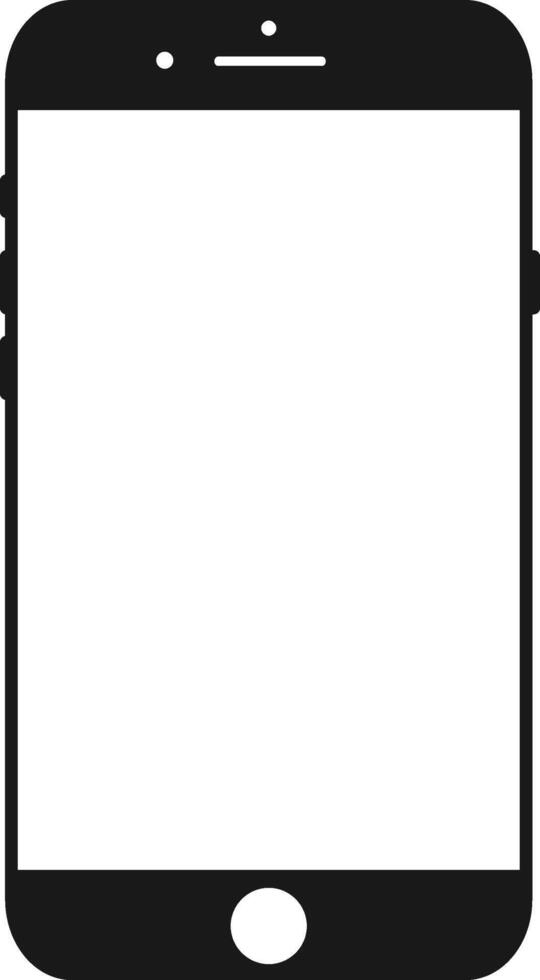 Mobile Icon Line Art Illustration. Mobile Icon Illustration. vector