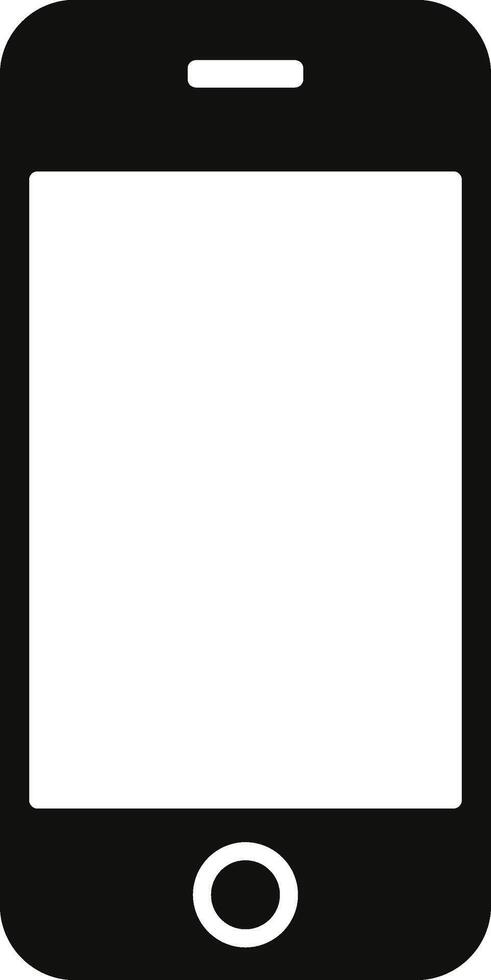 Mobile Icon Line Art Illustration. Mobile Icon Flat Style Illustration. vector