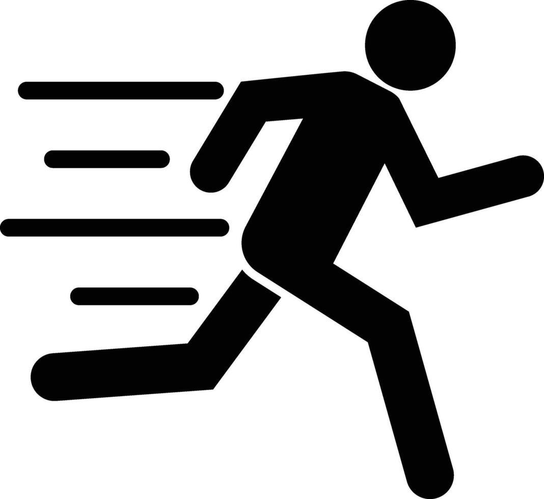 Running Man, Exercise Icon Illustration vector