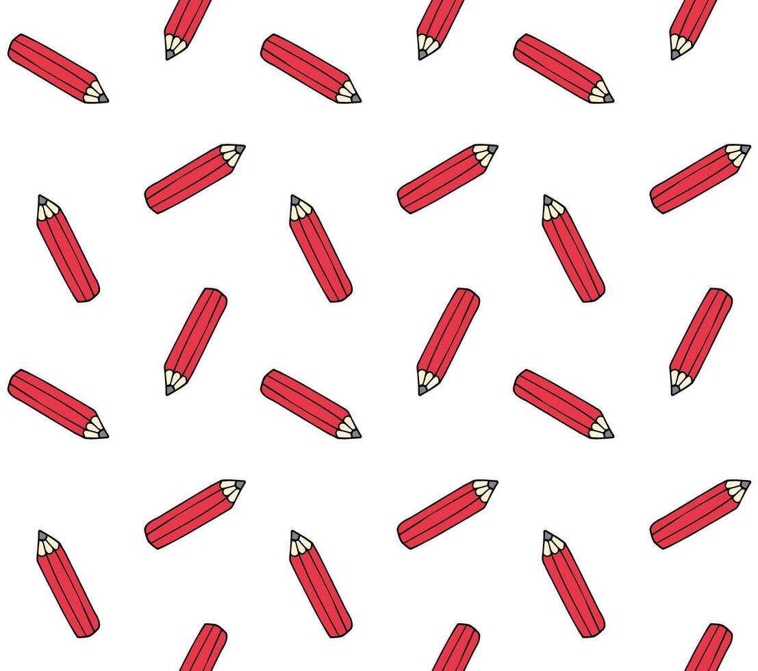 Seamless pattern of hand drawn doodle sketch pencil vector