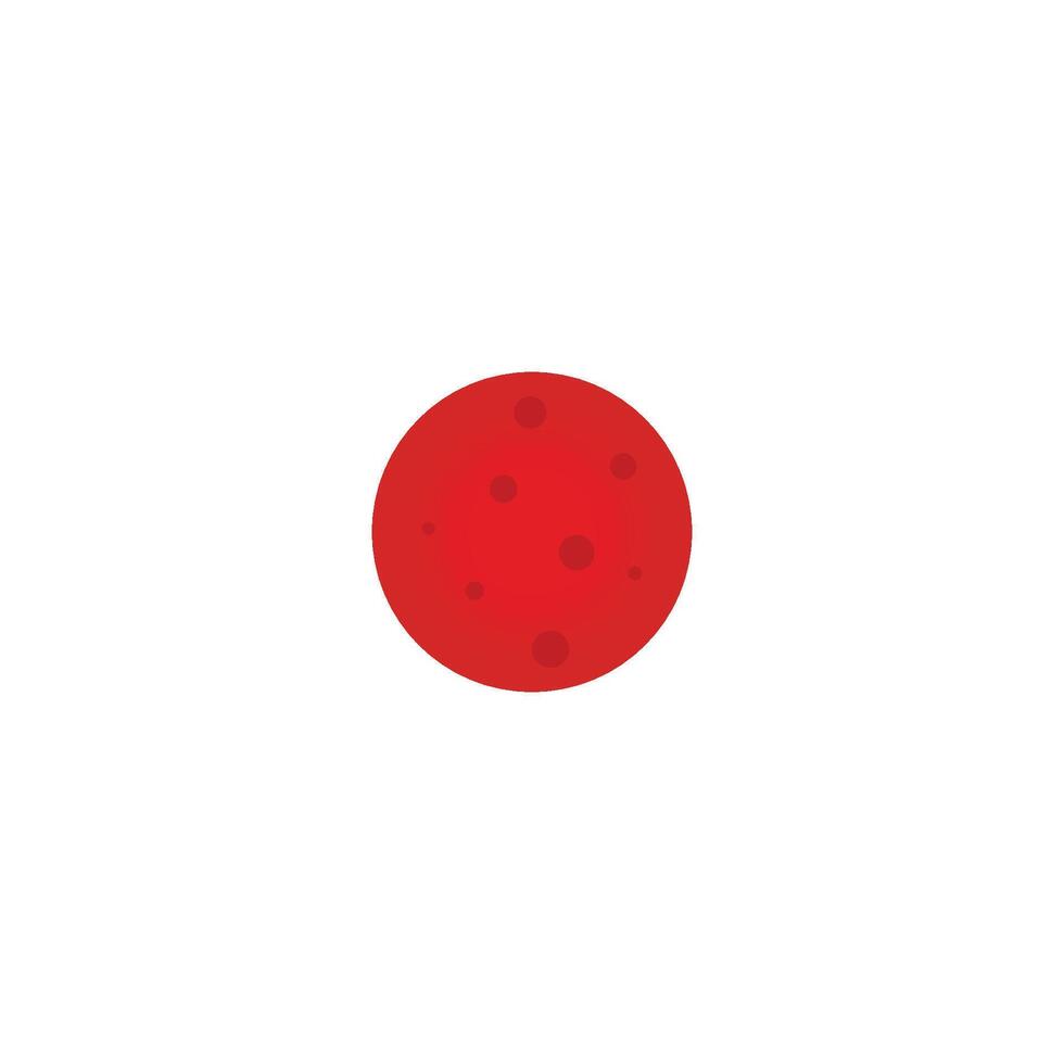 A red ball with dots on it vector