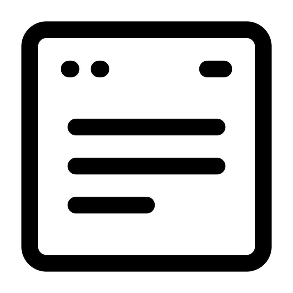 Simple Blog outline icon. The icon can be used for websites, print templates, presentation templates, illustrations, etc vector