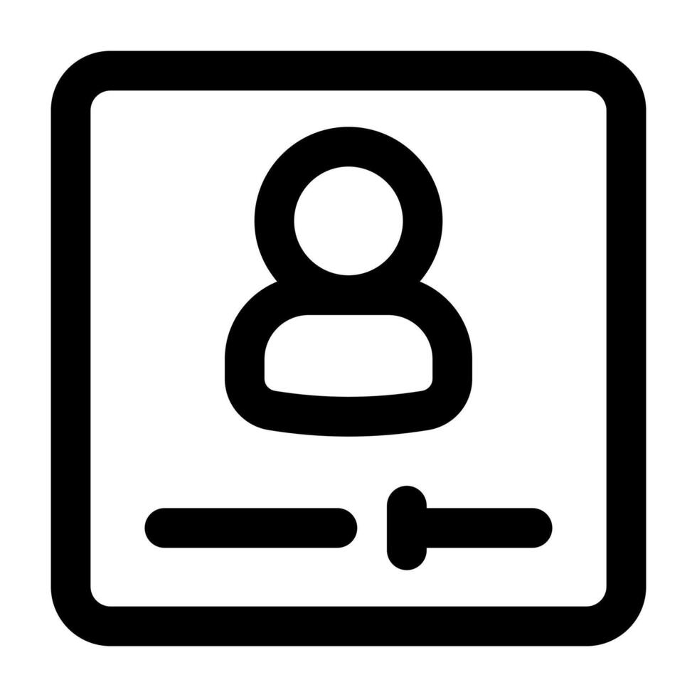 Simple Vlog outline icon. The icon can be used for websites, print templates, presentation templates, illustrations, etc vector