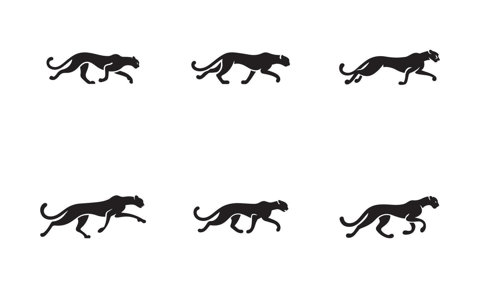 Cheetah Silhouette Design. vector