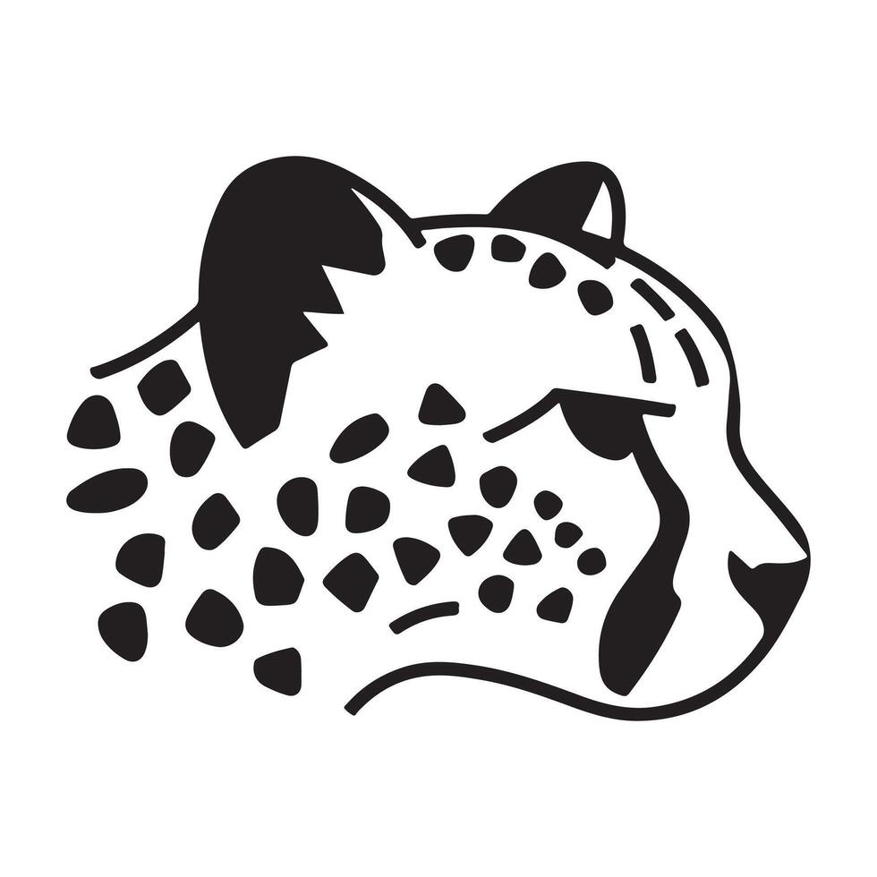 Dynamic Cheetah Silhouettes in Various Hunting Poses vector