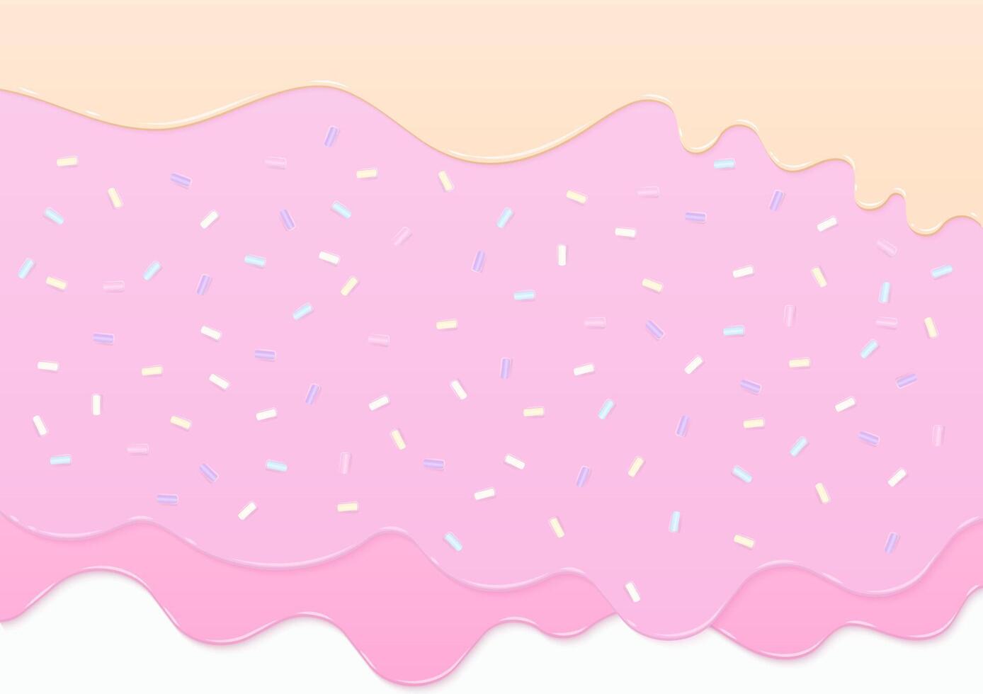 Strawberry and cream liquid background vector