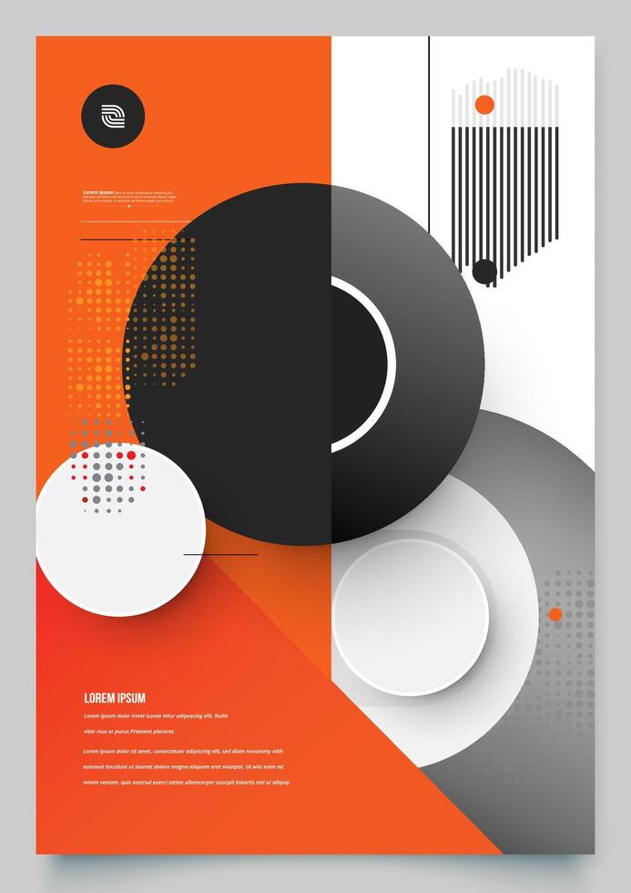Flyer business corporate template design vector