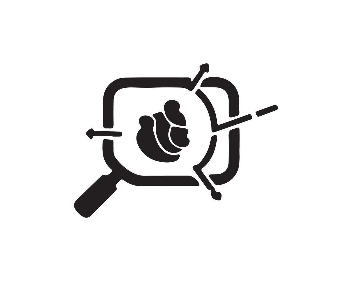 Alien Research Glyph Icon Design. vector