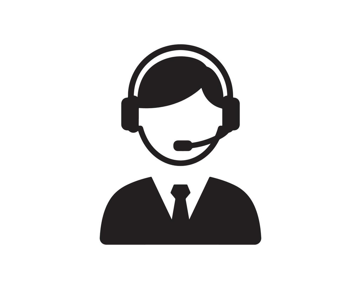 call center icon vector